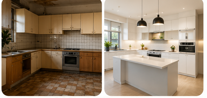 Before and After Renovation 2