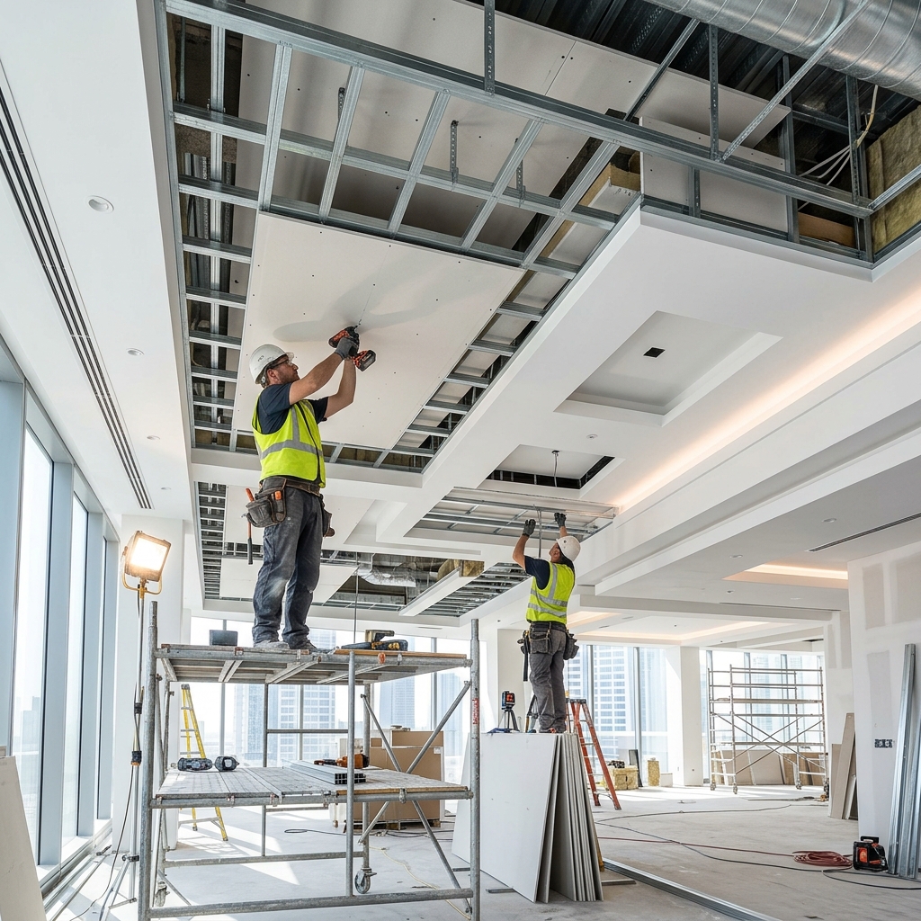 Gypsum ceiling and partition works